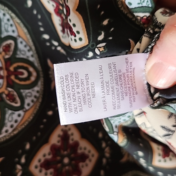 Pretty, dark green, boho blouse. - Picture 11 of 11